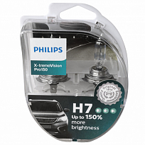 Автолампа PHILIPS H7 (55) PX26d+150% X-tremeVision (2шт) 12V 12972XVPS2 NEW /1/5